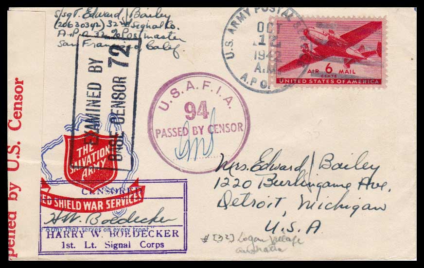 1942 – US – Red Shield services | Salvation Army Stamps